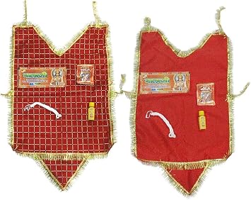 Combo of Hanuman Ji ka Chola, Silver Bark Sindoor & Chameli Oil for Puja Set