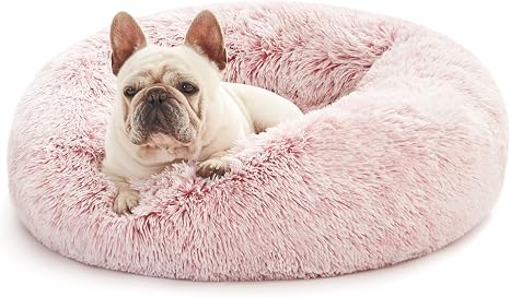Love’s cabin 20in Cat Beds for Indoor Cats – Cat Bed with Machine Washable, Waterproof Bottom – Fluffy Dog and Cat Calming Cushion Bed for Joint-Relief and Sleep Improvement, Pink Love’s cabin 20in Cat Beds for Indoor Cats – Cat Bed with Machine Washable, Waterproof Bottom – Fluffy Dog and Cat Calming Cushion Bed for Joint-Relief and Sleep Improvement, Pink