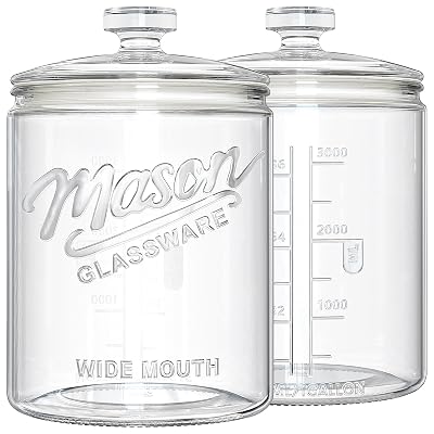 1 Gallon Glass Cookie Jars with Lids — WorthItGoods worth-buying pick