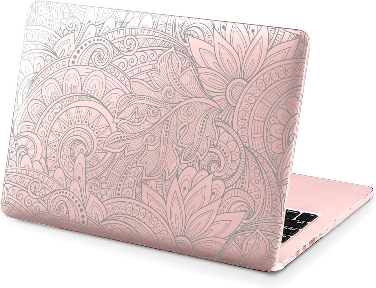 Hard Case Compatible for MacBook Pro 16 14 M3 M2 2023 M1 Pro 13 2022 Air 13 2021 Retina 2020 Mac 11 12 Brown Art Cover Pattern Mandala Laptop Beautiful Print Design Boho Protective Indian