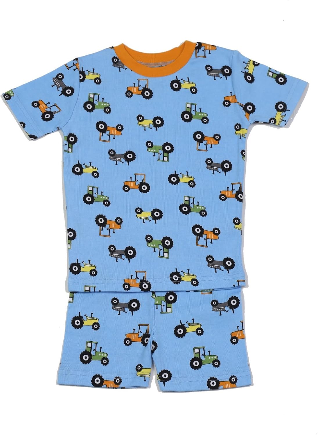 New Jammies Baby Boys' Organic Baby Pajama Short Set Stripes Navy