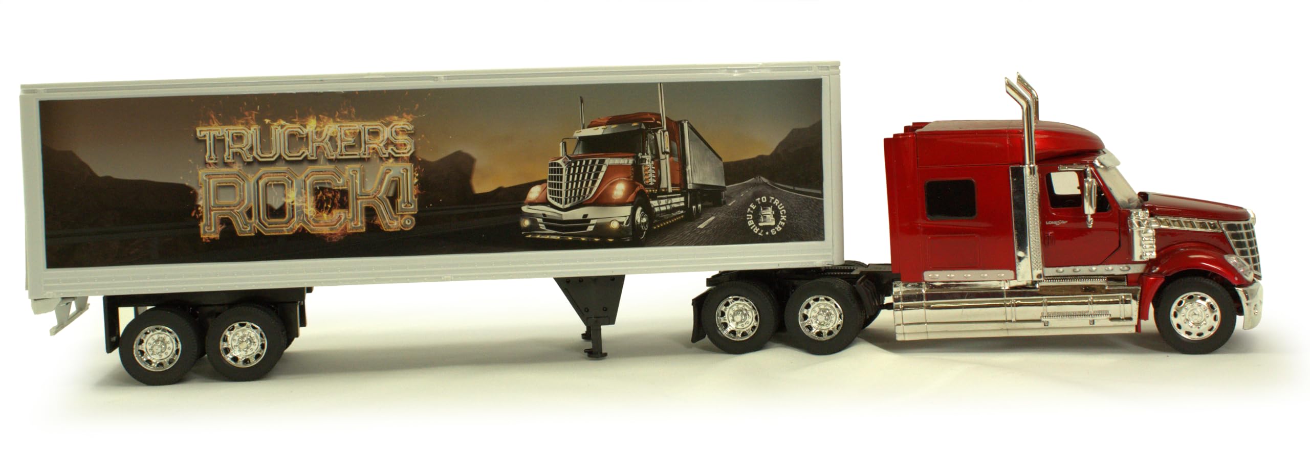 Amazon.com: Shop72 1:32 Scale Toy Truck with Trailer Diecast