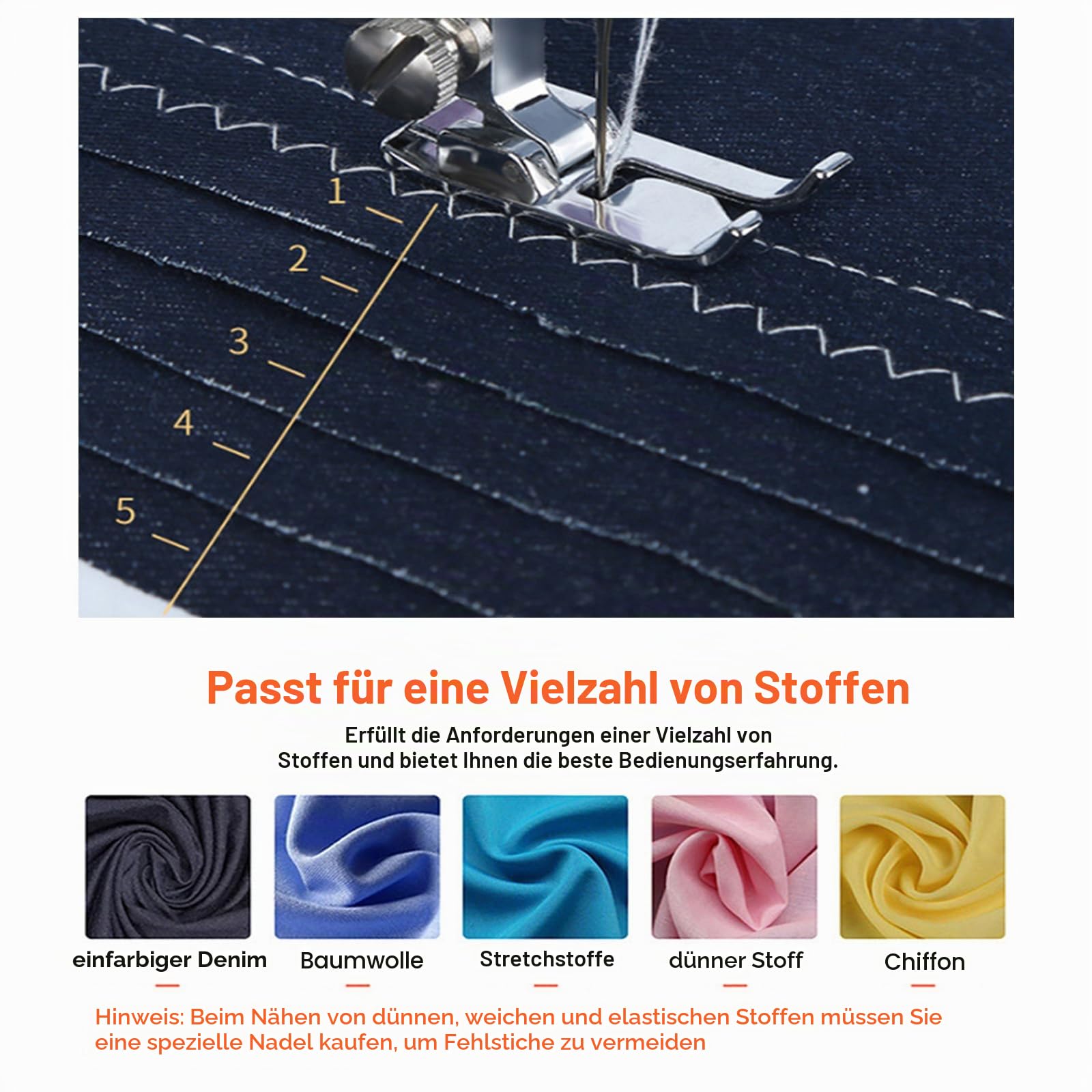 Einfache Nähmaschinen, 12-Stich-Multifunktions Nähmaschine Doppellinien Haushalts Nähmaschine Overlock Nähmaschine mit zwei Geschwindigkeiten für Kinder und Anfänger