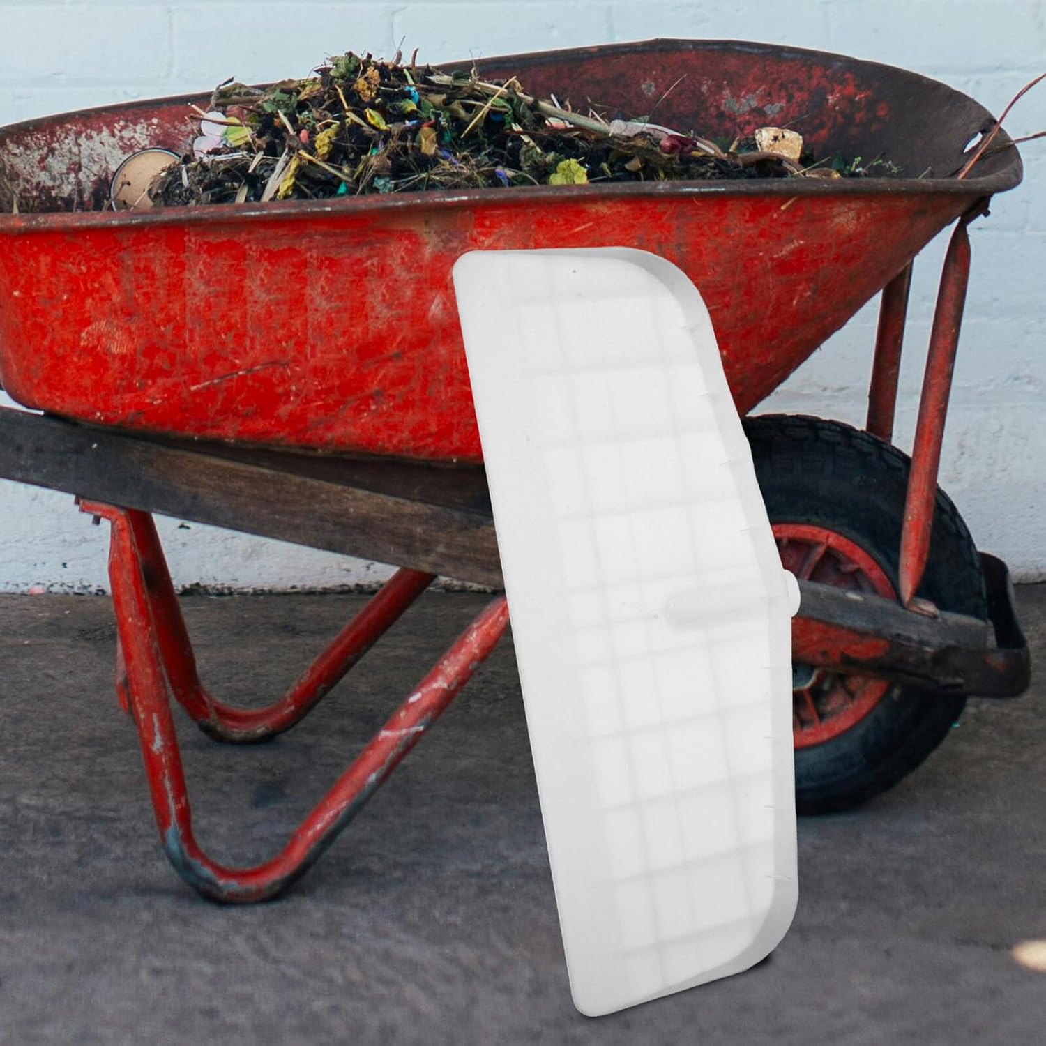 Kisangel Plastic Garden Rake Lightweight Leaf Rake for Lawns Shrubs with Sturdy Handle and Wide Head for Yard Cleanup and Leaf Collection