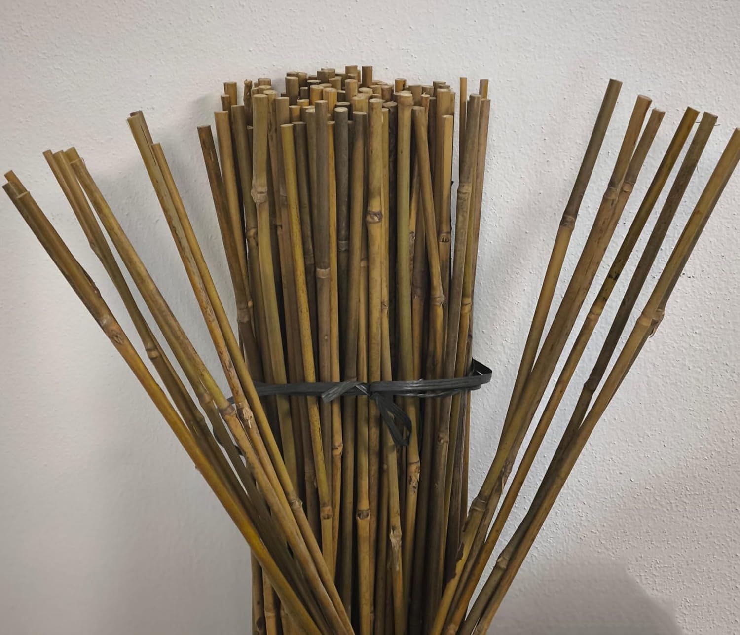 Suinga Packung mit 25 Bambus-Rankhilfen, 200 cm (8-10 mm), robuste Bambusstäbe für Pflanzen, Bäume und Gemüse, Pflanzenständer, Tomatenstützen für Kletterpflanzen