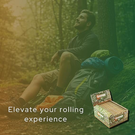 King Size Slim Unbleached Rolling Papers + Tips, 24 Booklets