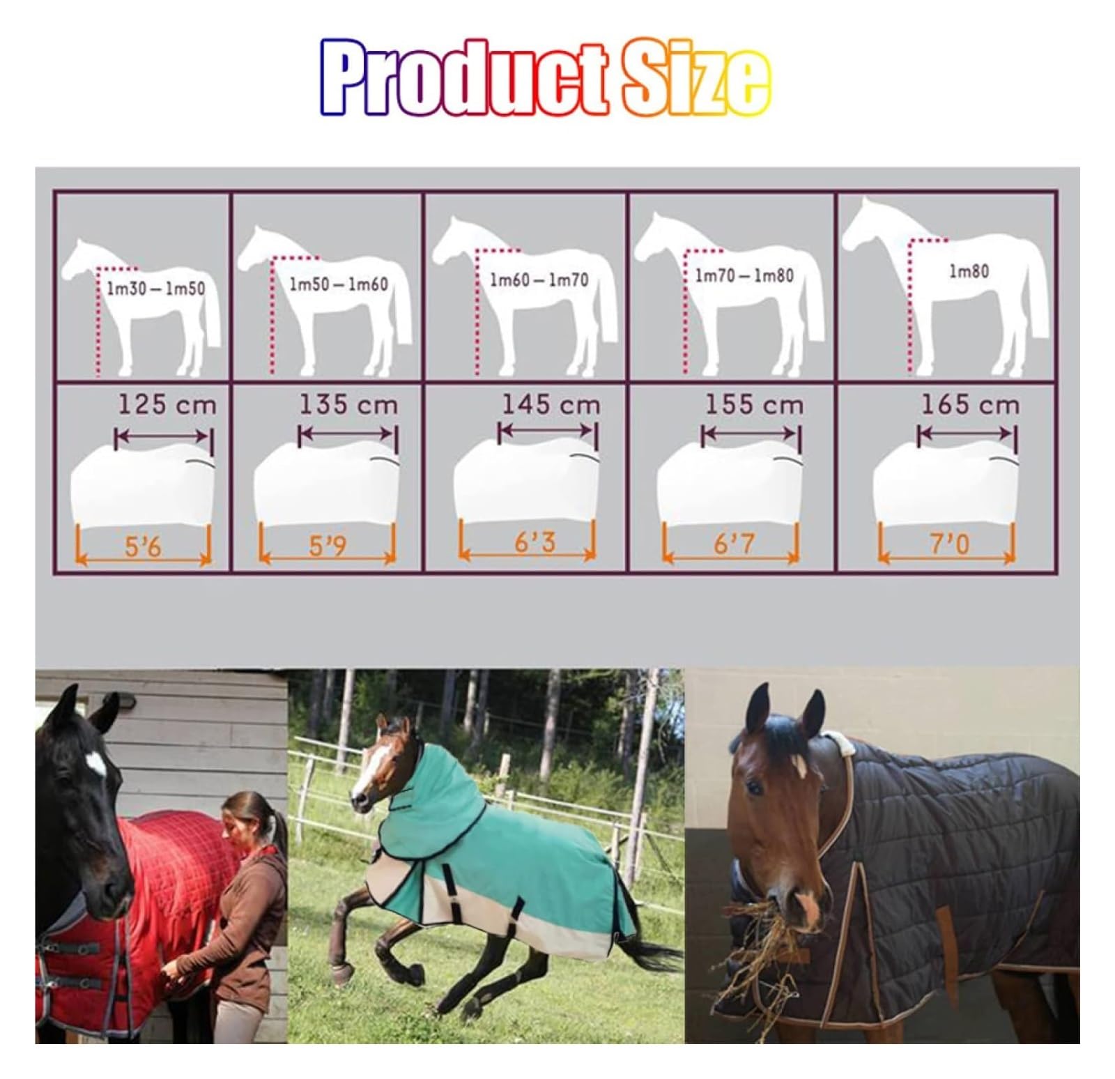 Manta transpirable para caballos, 600D con cuello combinado, forro térmico desmontable, cómoda y duradera, carcasa exterior tejida para protección en invierno