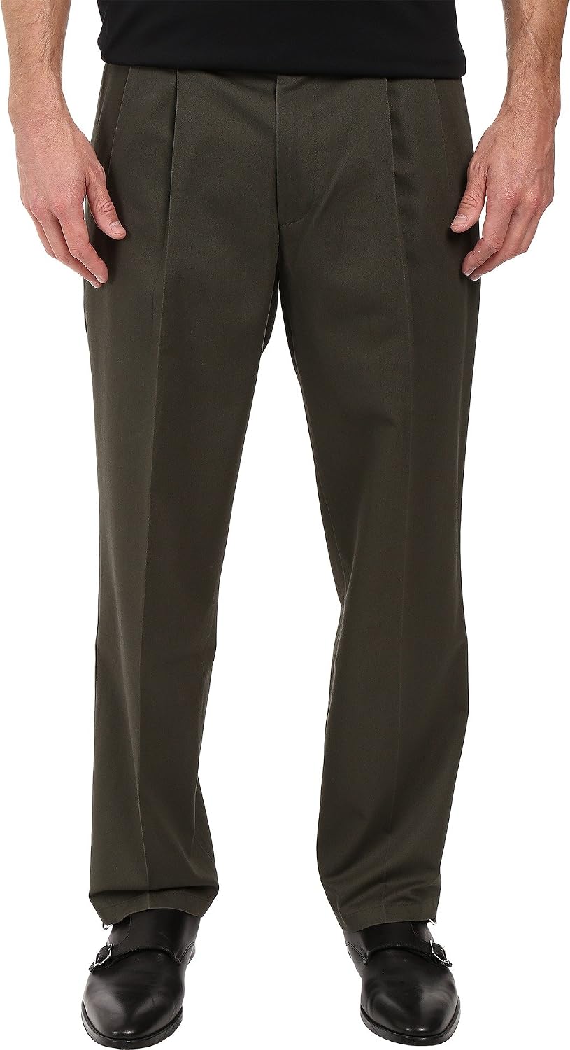 Dockers Men's Classic Fit Signature Khaki Lux Cotton Stretch Pants-Pleated