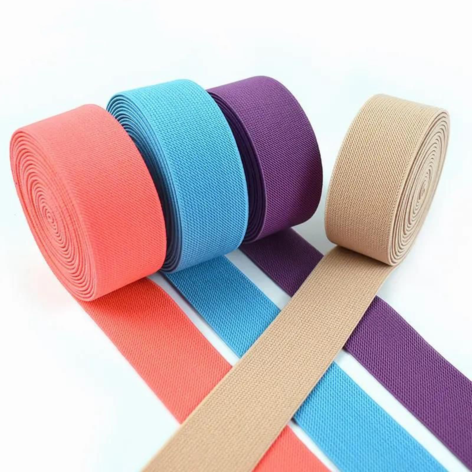 Fasce Elastiche Larghe e Piatte 5 Metri di fettuccia di Nylon Colorata da 10 a 50 mm, for Abbigliamento, Accessori for Cucire Fai da Te, Rosso, 10 mm(Green,10mm)