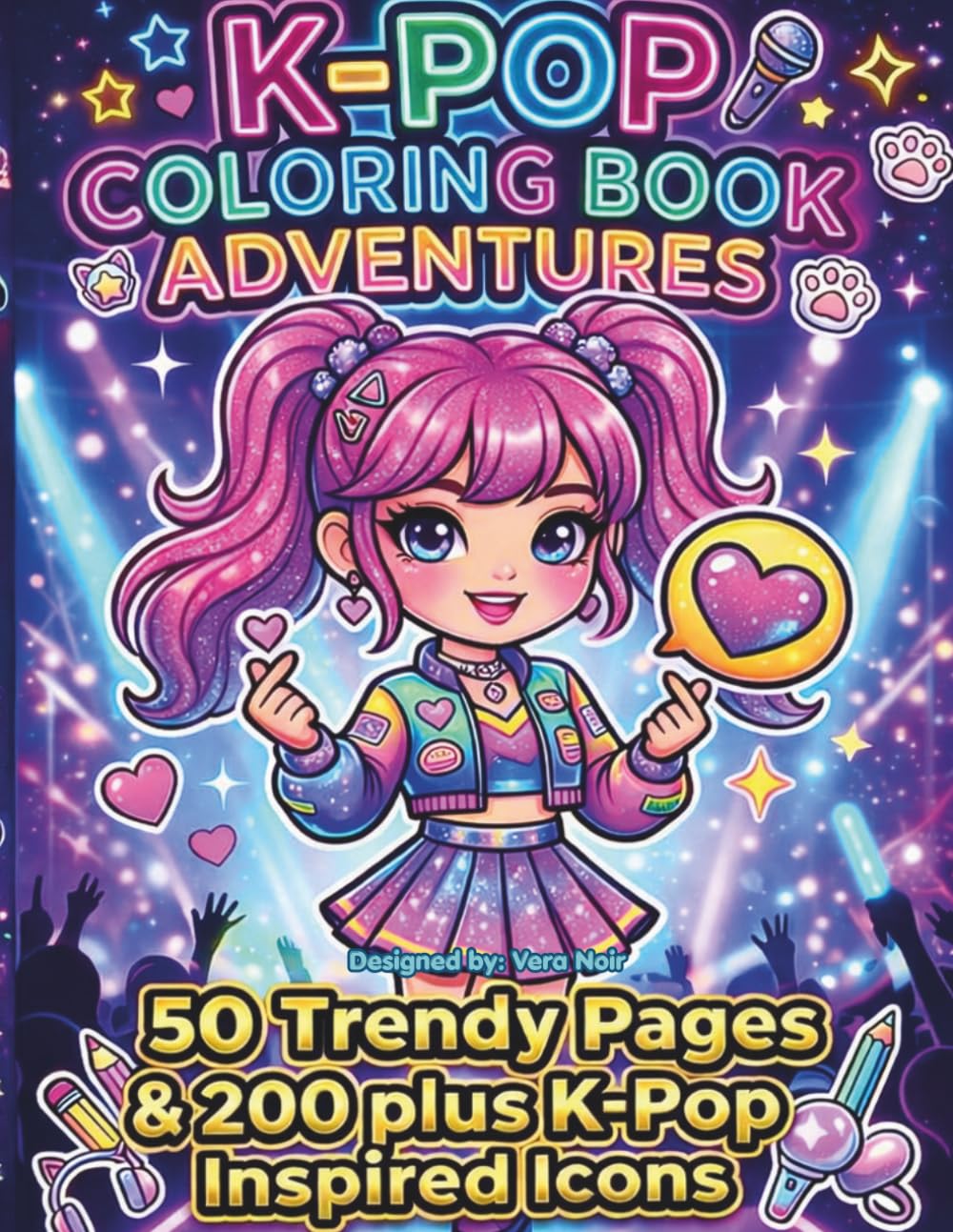 K Pop Coloring Book: K-Pop Idol Fashion Coloring Book for Kids | kpop superfan coloring book | Cute Food Coloring Book | Pop Music Lover Gifts or ... book for kids | k-pop fan coloring book
