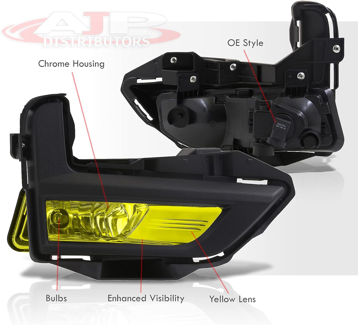 AJP Distributors Front Bumper Driving Signal Fog Lights Light Lamps Pair + Bezel Cover Bulbs Relay Switch Wiring Harness Kit Compatible/Replacement For Nissan Rogue T32 2017 2018 2019 2020 17 18 19 20