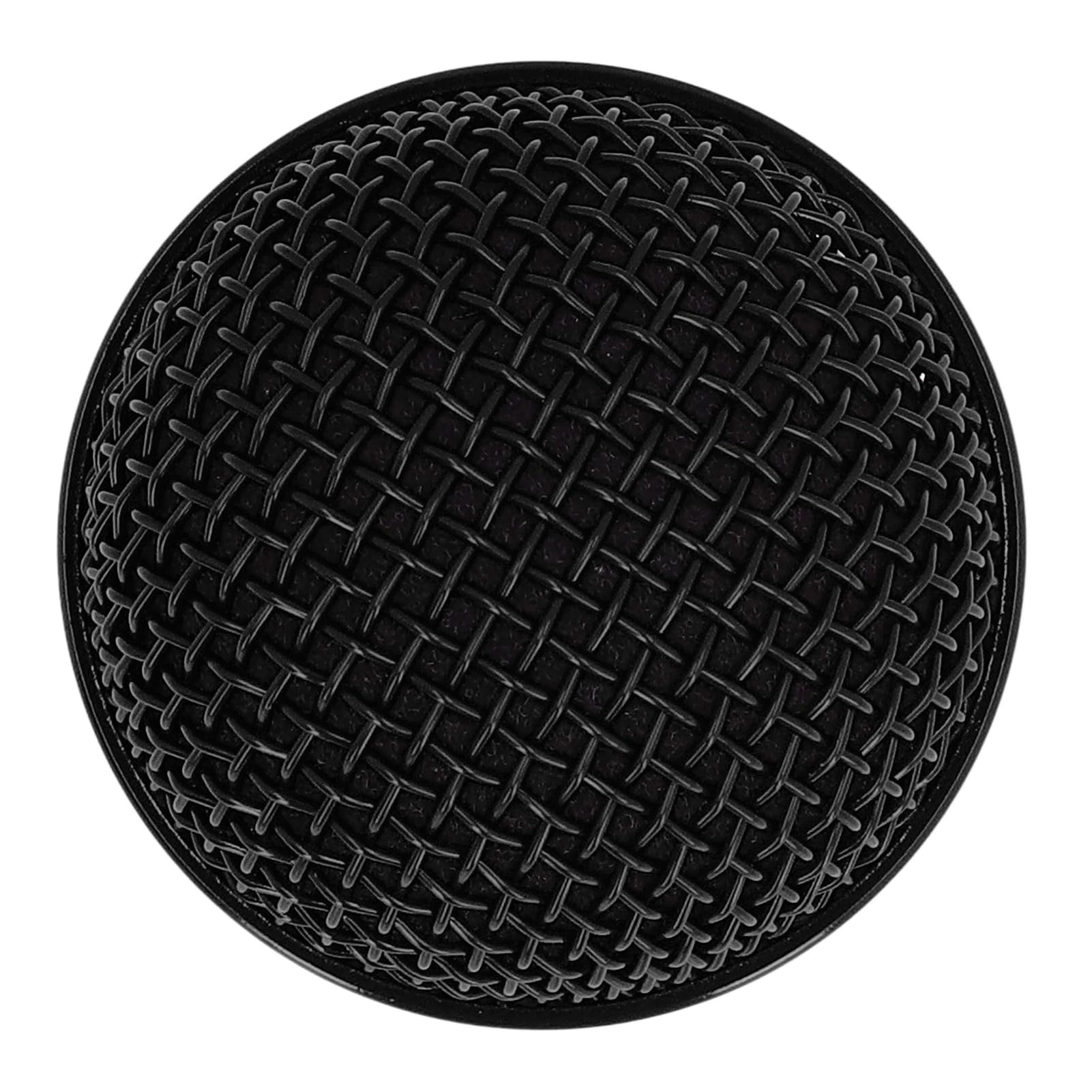Sostituzione della Testa della Griglia del Microfono a Rete per SM58S BETA58A UT2 PGX24 SLX4 Protezione Antivento in Schiuma di Acciaio Protettiva (BLACK)