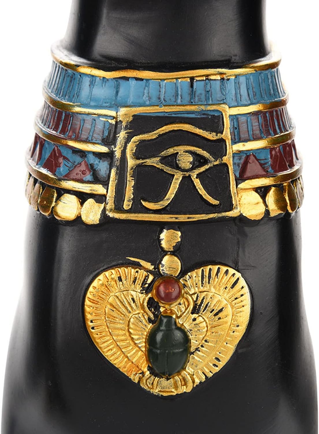 Gavigain 8.6" Ancient Egypt Kitty Egyptian Bastet Cat Goddess Statue The Black Cat Goddess Statue Crafts Collectible Bastet Sculpture