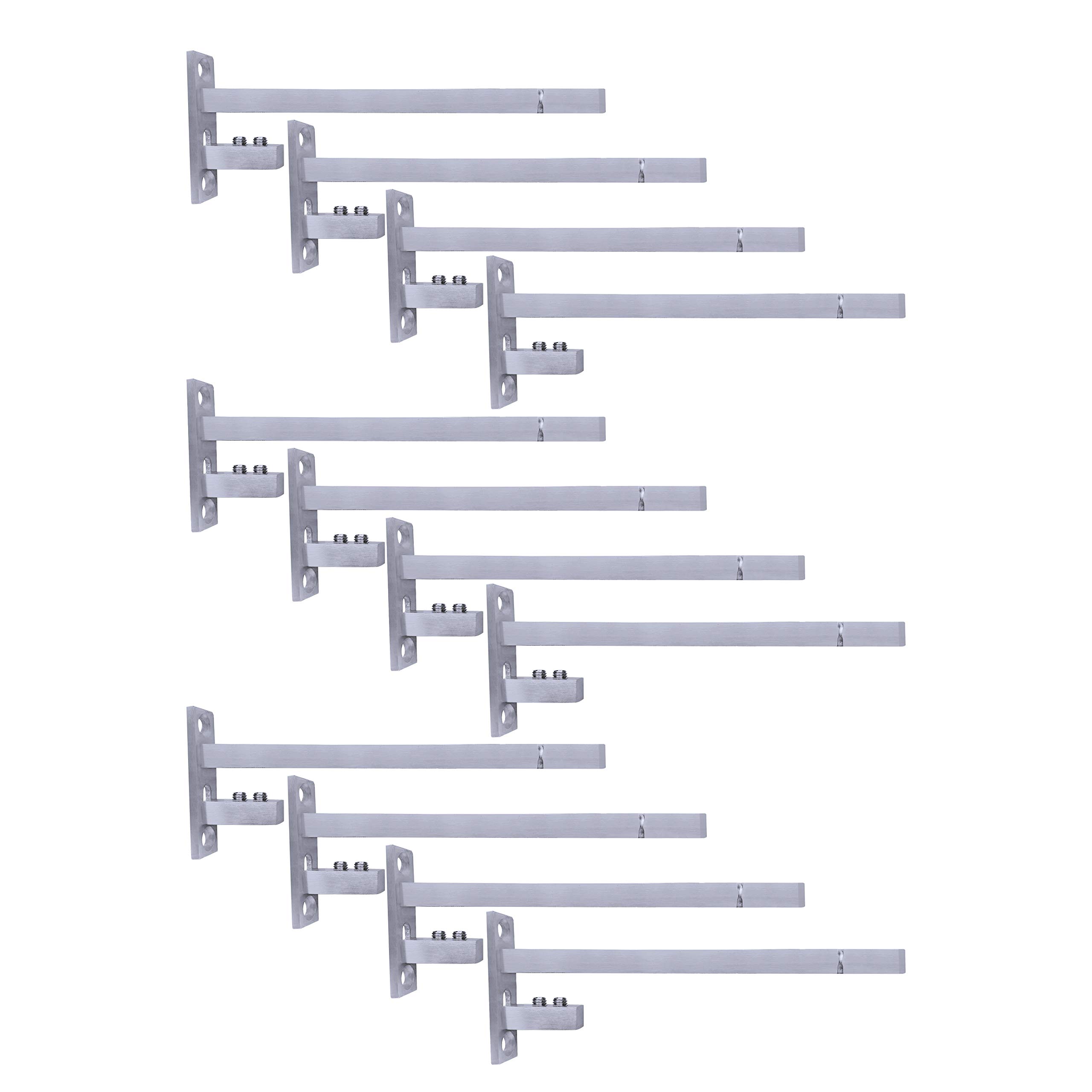 See full amazon price history chart for Atlantic Adjustable Stainless Steel F Type Glass Shelf Bracket 10 inch (Stainless Steel, Silver Matt Finish, Adjustable 6/8/10/12 mm, Pack of 12 Piece) Atlantic Adjustable Stainless Steel F Type Glass Shelf Bracket 10 inch (Stainless Steel, Silver Matt Finish, Adjustable 6/8/10/12 mm, Pack of 12 Piece) (B084G7CJGJ) Amazon Price History, Amazon Price Tracker