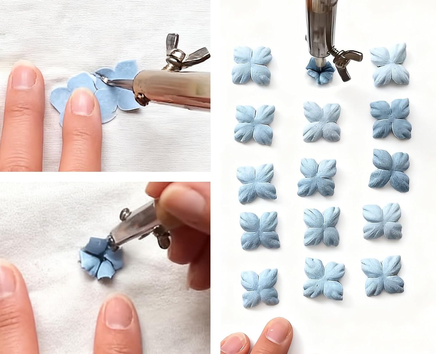 Electric Fabric Flower Maker Kit, 18 Heads Artificial Flower Ironing Machine with Adjustable Temperature, DIY Cloth Fabric Flower Making Tools Set (18 Heads)