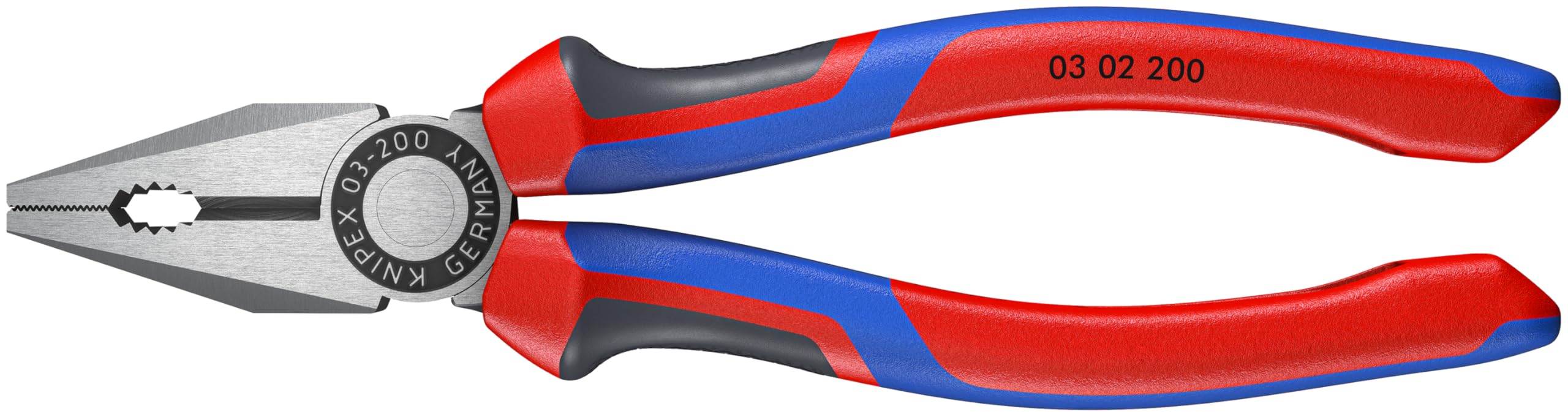 Alicate Knipex 03 02 200 blanco con mordaza dentada de gran agarre