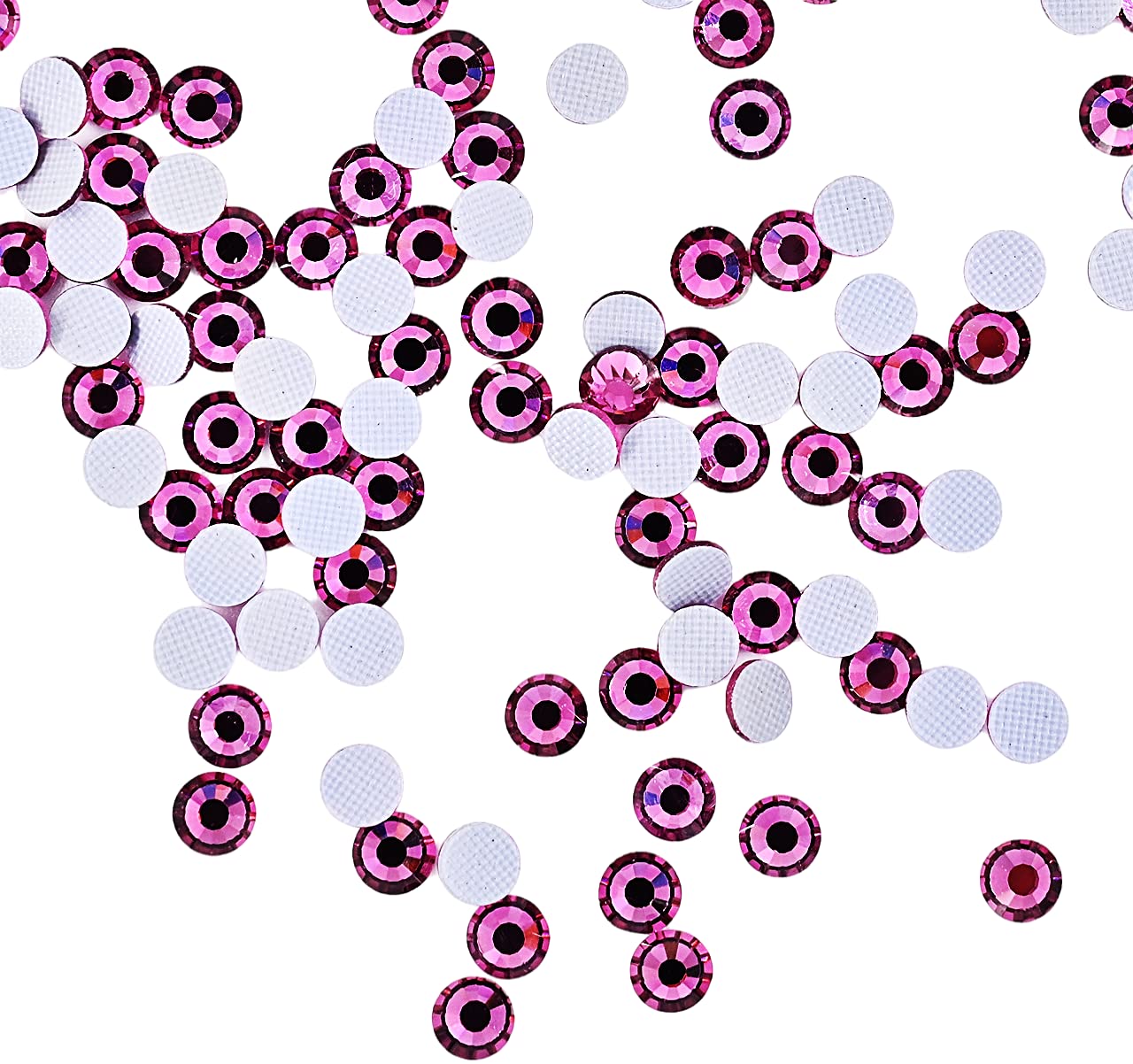 (Fuschia) SS6/2mm/1440 pcs Solasta Hotfix Rhinestone,Machine Cut .Dazzle your Creations.