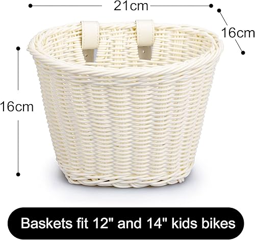 Miniatura 8 de Cesta de bicicleta para niños y niñas, pequeñas cestas delanteras de triciclo para niños pequeños, accesorios de bicicleta de Strider, scooter
