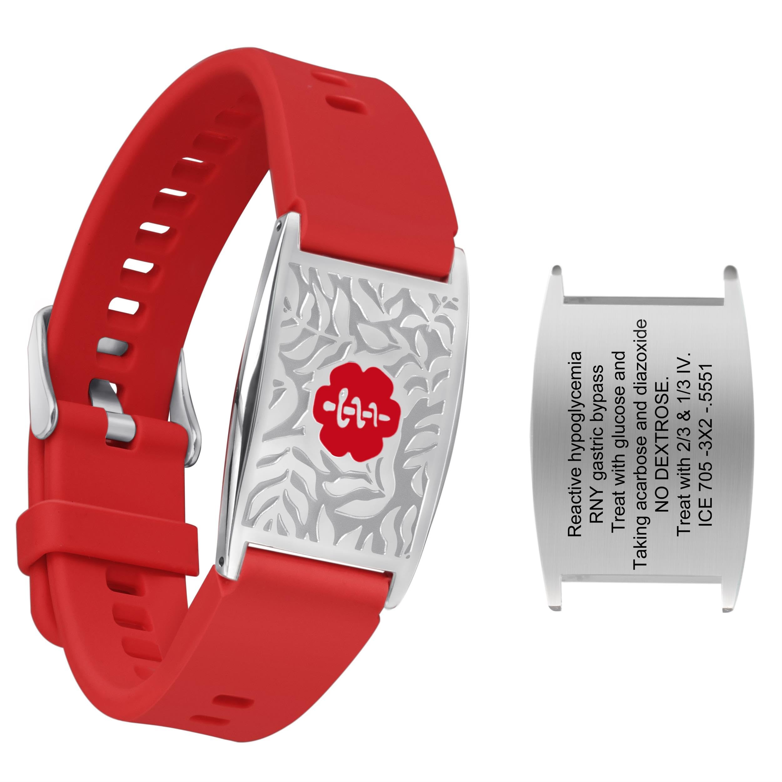 BURISSKY Custom Medical Alert Bracelets for Women Men with Free Engraving,Personalized Emergency Identification Adjustable Waterproof Silicone Wristbands Medic ID Life Alert Jewelry