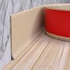 Duzzy Flexible Baseboard Molding Trim, 4 InchW x 20 FeetL Peel and Stick Rubber Wall Trim Molding, Self-Adhesive Vinyl Wall Base Cove Base