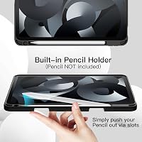 JETech iPad Air 11" M4/M3/M2 és 10.9" 5/4 generációs tok ceruzatartóval, fekete - black 5