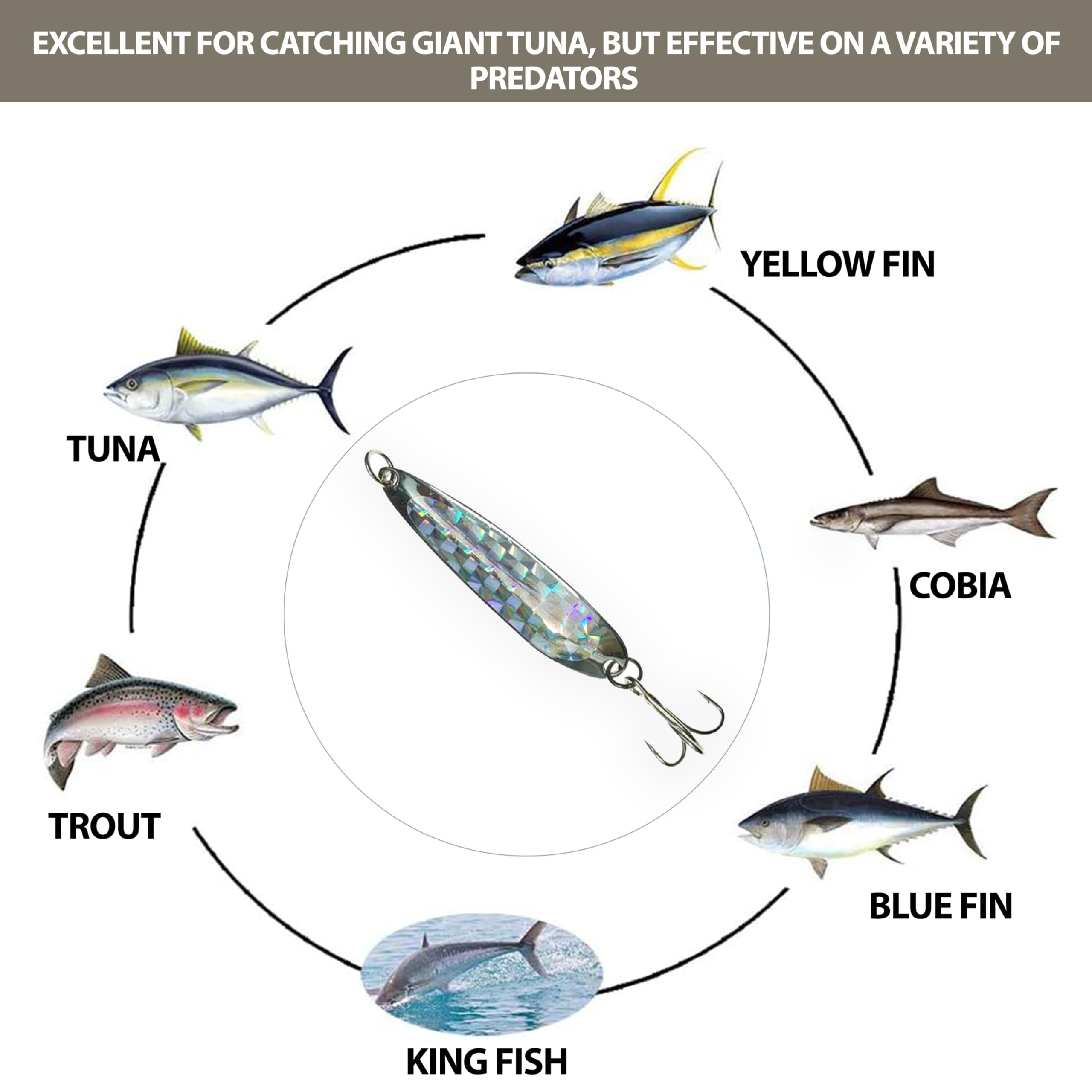 12 cucharas de pesca de cocodrilo, señuelos plateados resistentes de 1/2 onzas para pesca de trucha, lubina, lucioperca y agua salada