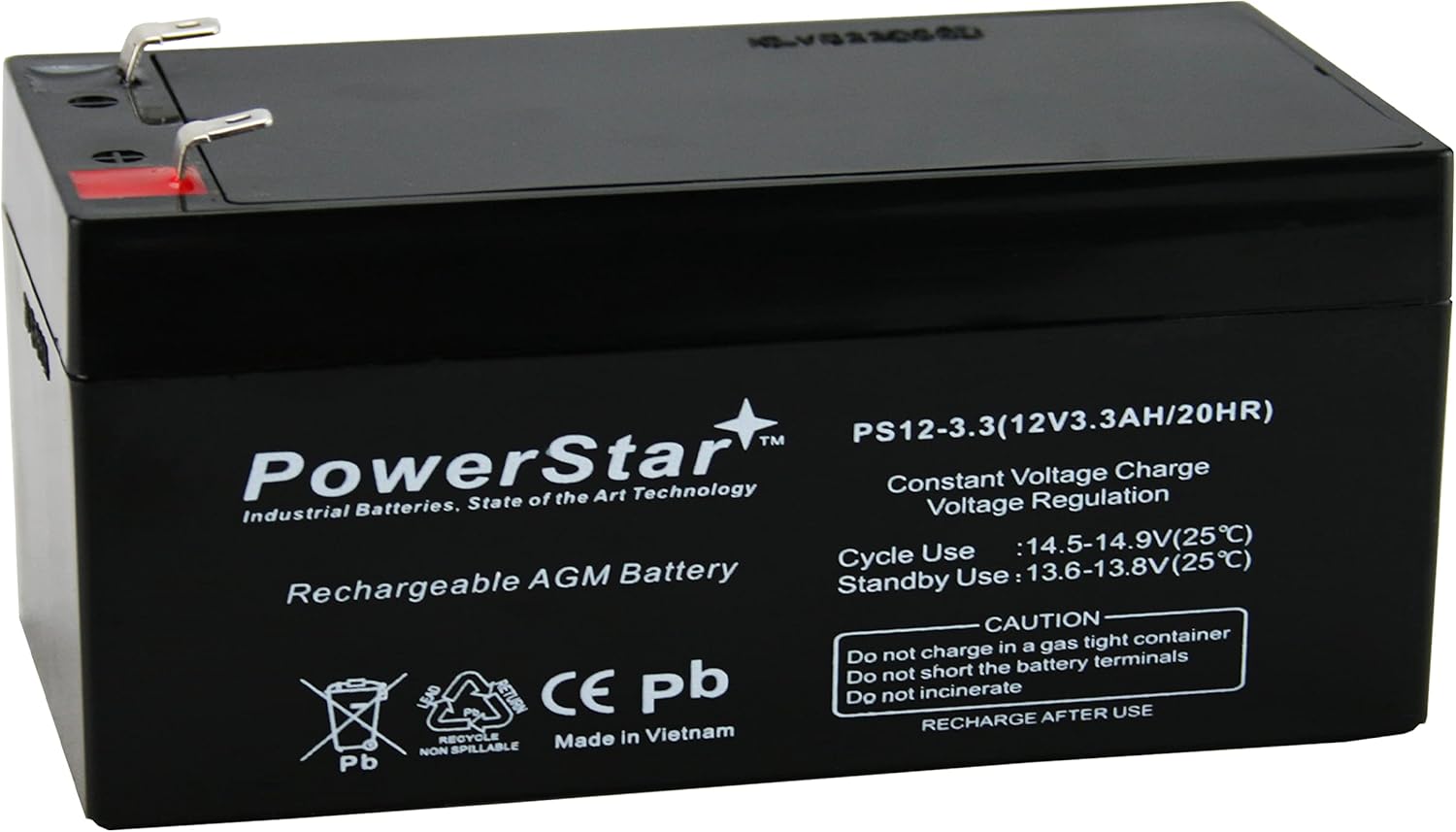 PowerStar Replacement Battery for Compatible with APC Back UPS BE350G ES 350VA 3 Year Warranty