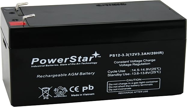 PowerStar Replacement Part for Toro Lawn Mower # 106-8397 BATTERY-12 Volt