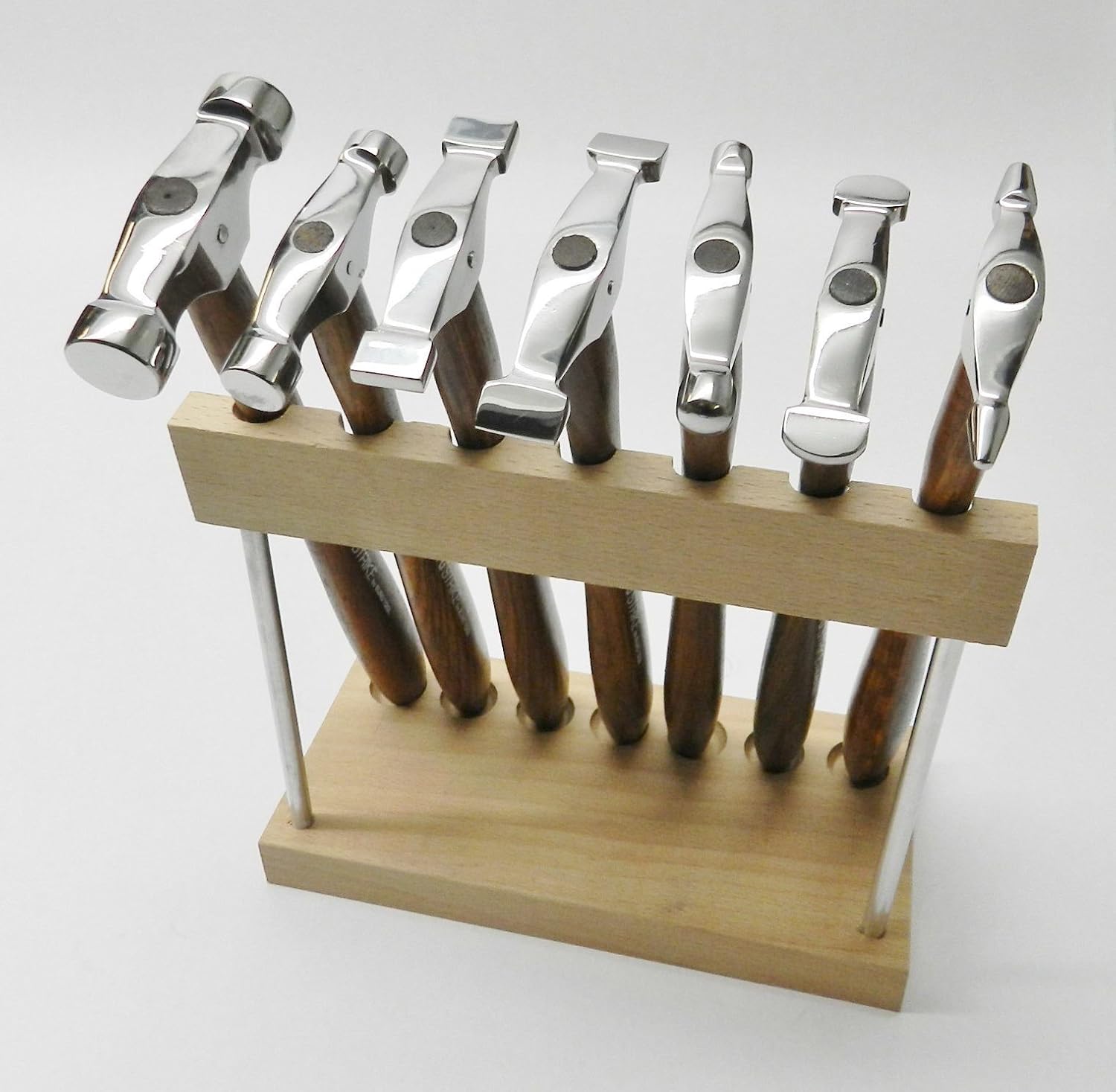 7 MINI TRUSTRIKE HAMMERS WITH STAND DESIGNING JEWELRY METALSMITH FORMING SHAPING