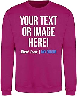 Purple Print House Mens Custom Sweatshirt Any Text Image Per
