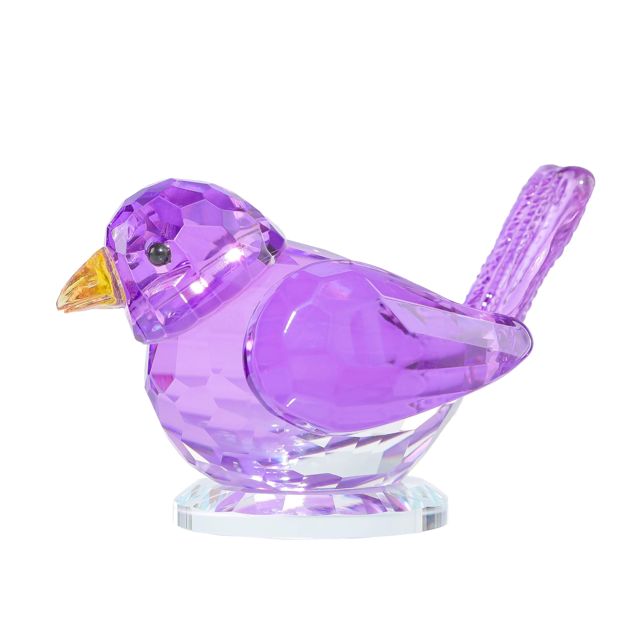 CRYSTAL BIRD SPECIAL DIGEST '90非売品 Amazon.com: Qianwei Purple Crystal Bird Figurine Collectible