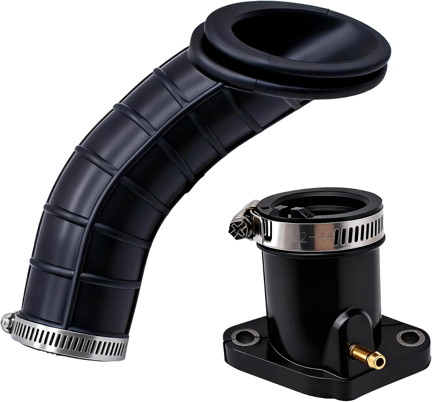 Air Box to Carburetor Intake Boot Joint&Carburetor Intake Outlet Manifold Fit for Yamaha TTR125 TTR 125 TTR125E TTR125L TTR125LE 2000-2009，Replace for 5HP-14453-00-00 5HP-13586-00-00