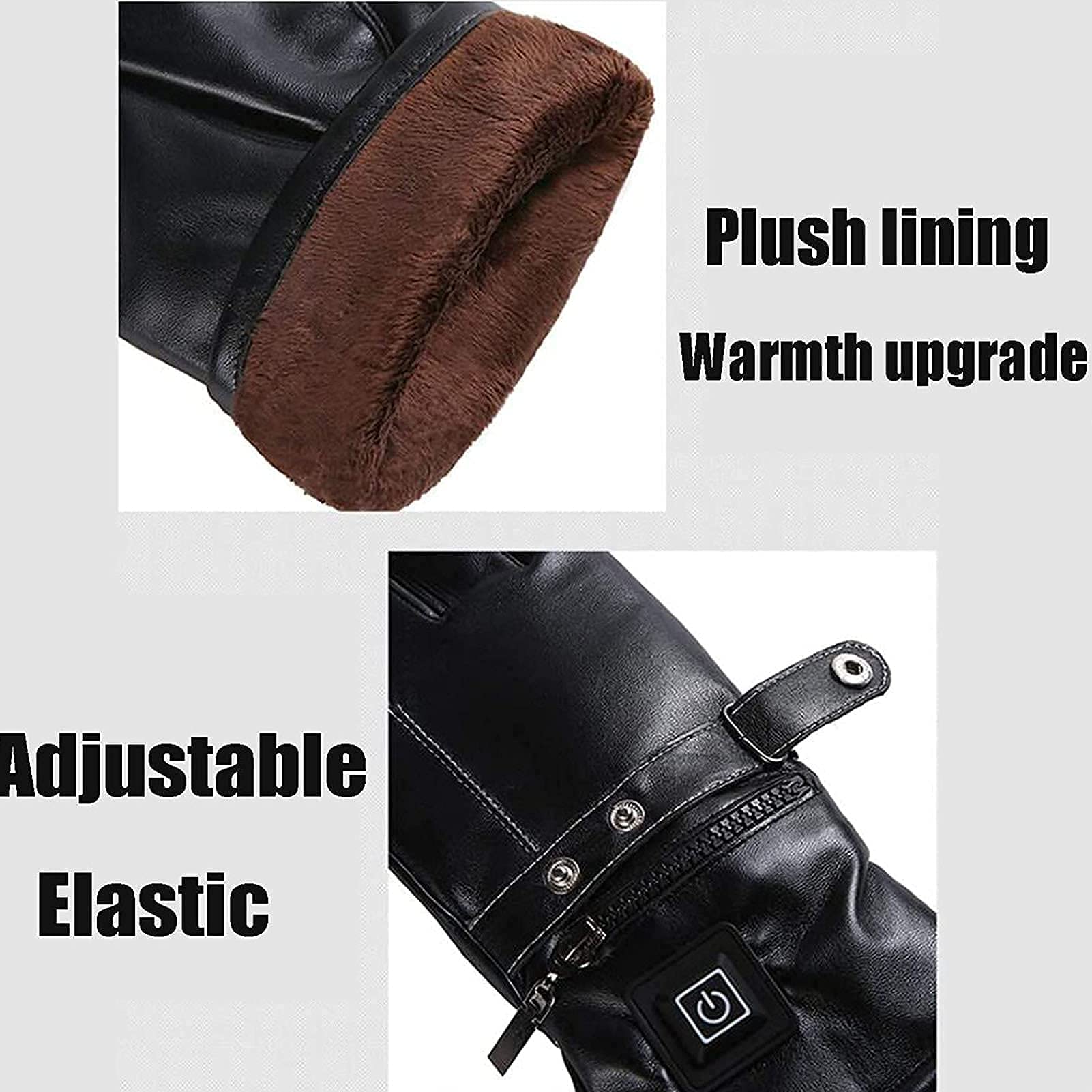 Uomo Donna Guanti riscaldati Guanti Invernali elettrici Touchscreen Guanti Caldi Batteria Ricaricabile per Riscaldamento per Guanti da Caccia per Escursionismo in Moto da Sci
