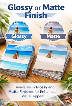 Photo Prints 4x6 Premium Quality Matte or Glossy Finish Professional Photo Paper Ideal for Frames, Scrapbooks & Gifts Set of 10 Custom Prints