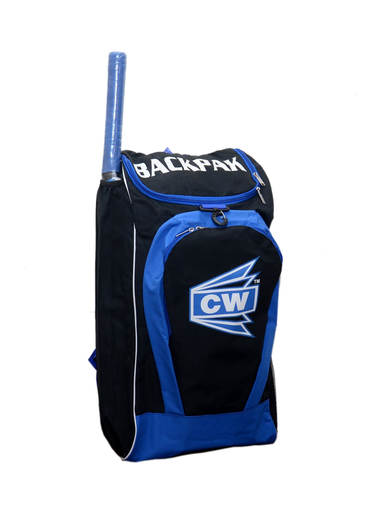 CW Sports Backpak Side Shoulder Cricket kit Blue Duffel Zipper Bag Kit Club School Matches-picture-15