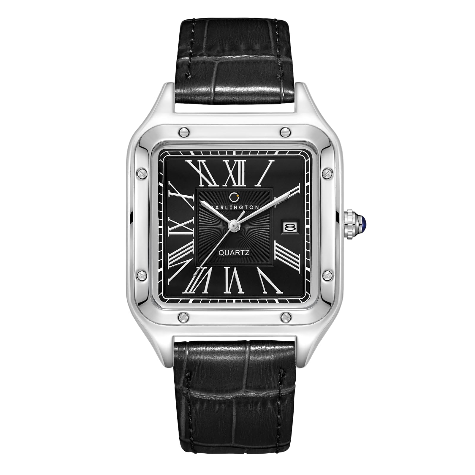 Carlington Meridian Series Analog Men's Watch, Black - Image 1
