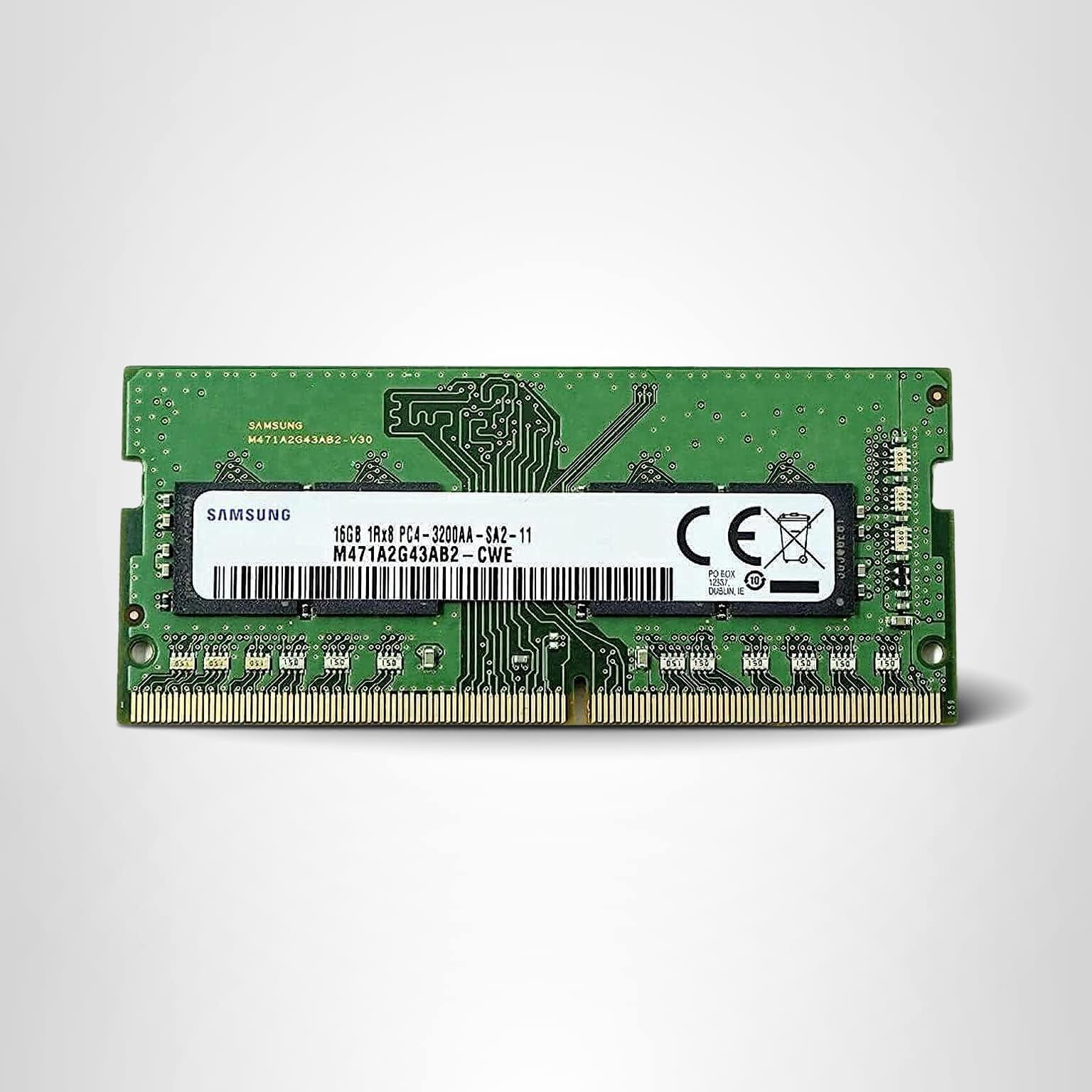 Samsung SODIMM 16GB PC4 3200 DDR4 1Rx8 M471A2G43AB2-CWE Laptop