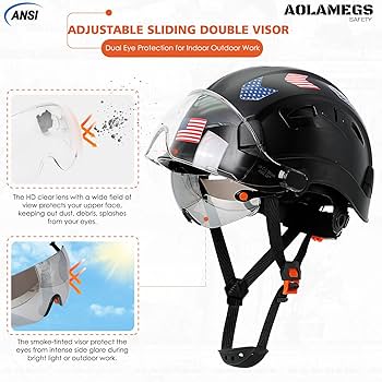 CAPTAINS HELM × VILLAGEDOOR GREEN DEVIL X-Armor Series Hard Hat Vented ABS Work Hardhat