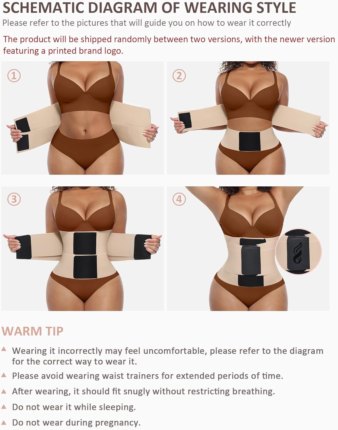 FeelinGirl Waist Trainer Belt Waist Cincher Trimmer Ab Belt Tummy Control Body Shaper with Triple Wrap Women and Men - Image 5