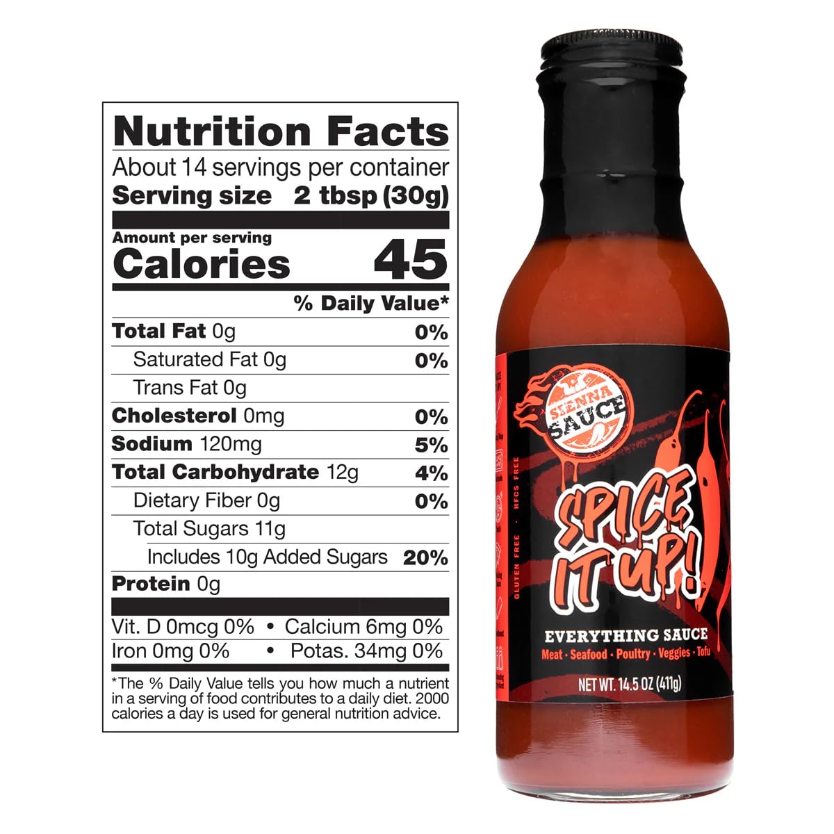 Sienna Sauce - Spice It Up, Sweet & Tangy & Lemon Pepper Variety Pack, Clean Ingredients, Gluten Free, No HFCS and Healthy, Everything Sauce - As Seen On Shark Tank