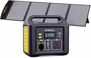 AIWOLL ポータブル電源 リン酸鉄355Whとソーラーパネル40W AIWOLL ポータブル電源 リン酸鉄355Whとソーラーパネル40W