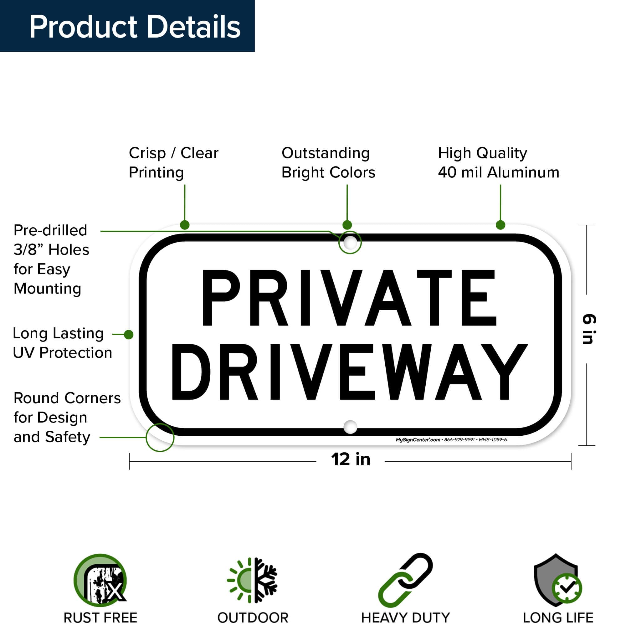 Private Dock Sign Aazon.co: Stop Do Not Enter Private Driveway Sign, 12 ...