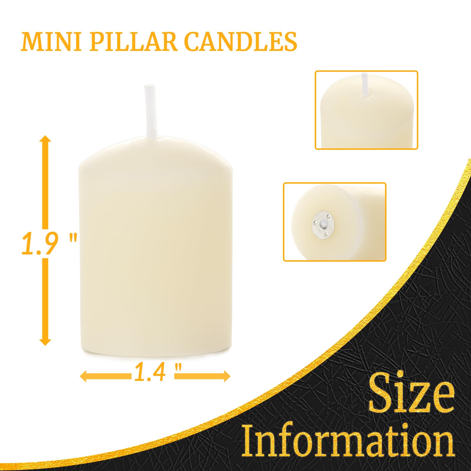 JONERAY Pure Beeswax Votive Candles Bulk-Pack of 10, Natural Unscented Beeswax Candles for Family Party and Birthday Gift(Ivory)