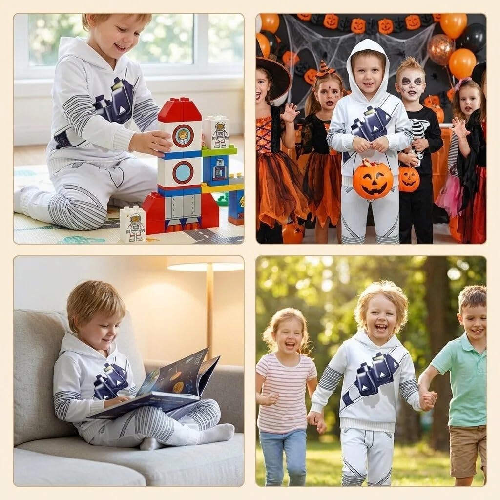 Kids Fashion Pullover Outdoor Hoodie Set Sport Coats and Pants