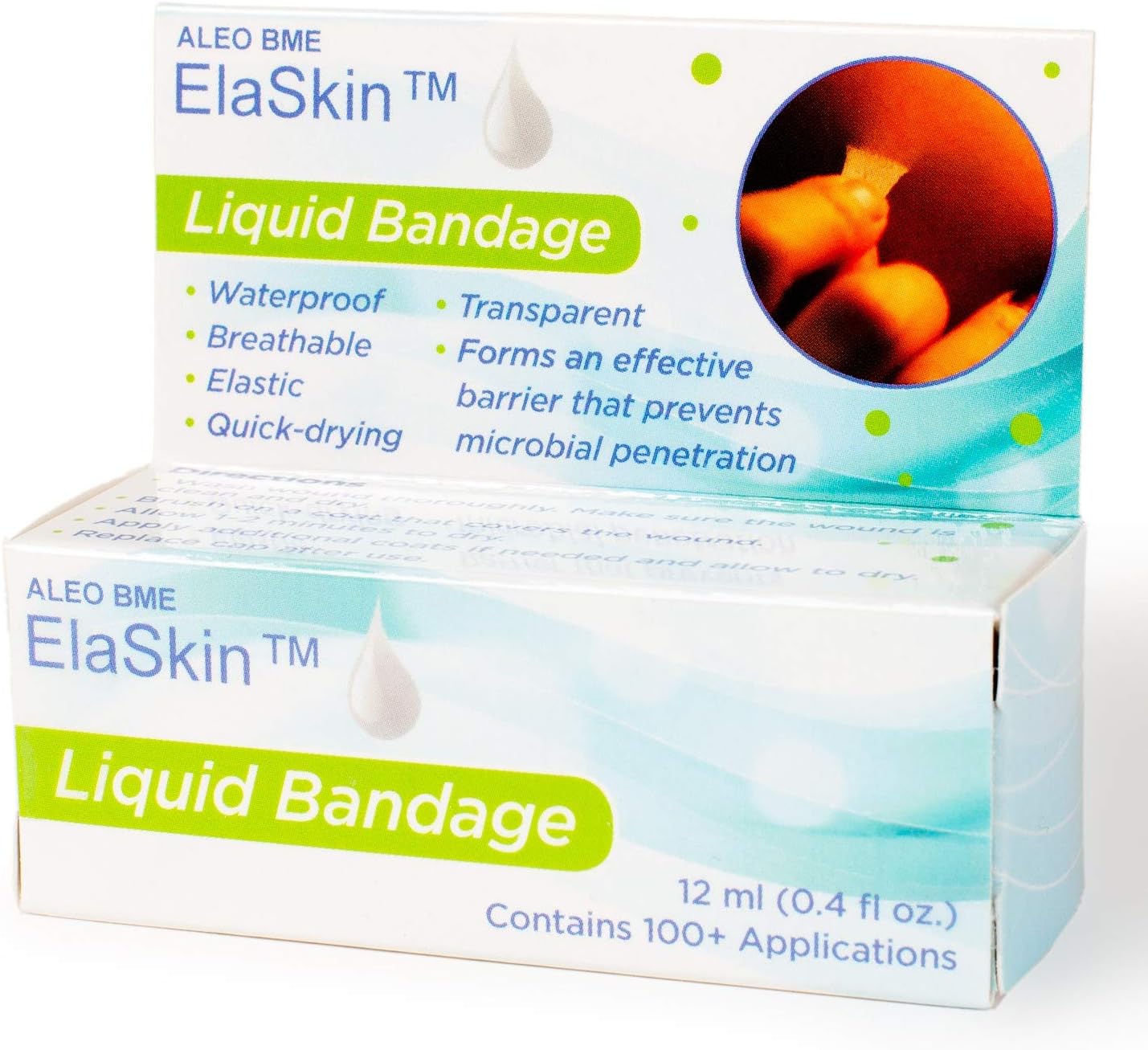 ElaSkin Liquid Bandage - Waterproof, Stretchable, Protective Against Dirt & Germs : Health & Household
