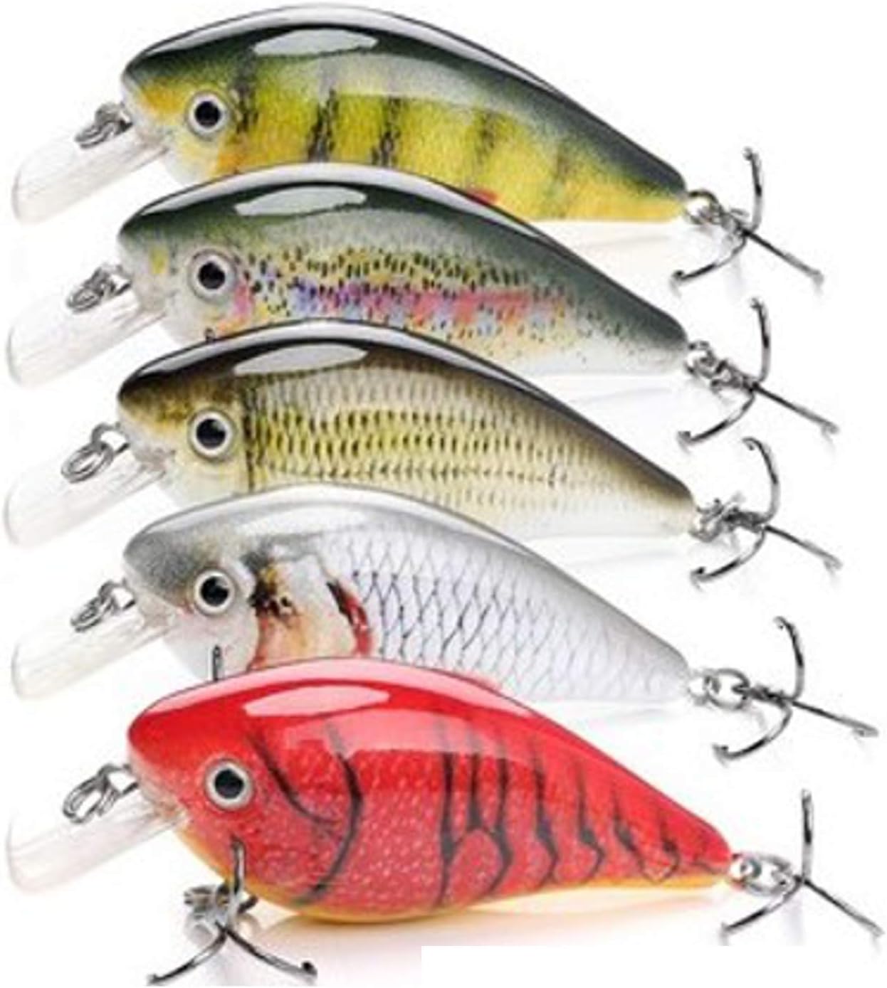 Bait Fish Crankbait for Bass Fishing Fishing - Life-Like Bass Fishing Lures - Predatory Swimbait Fishing Lures - Catches Bass, Walleye, Pike
