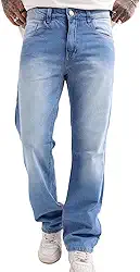 Calça Jeans Masculina Tradicional Corte Reto Confortável