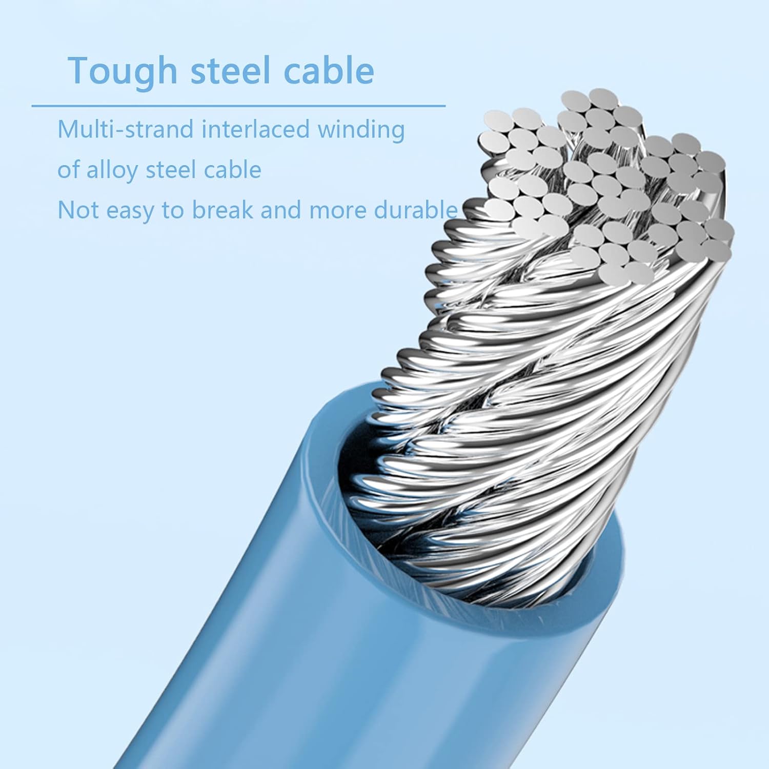 Bike Lock Cable, Set Your Own Combination, Cable Lock for Outdoor Equipment, 5-Digit Self Coiling Resettable Combination Code Lock