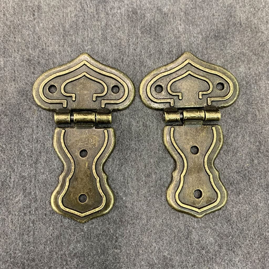 Charnières de porte rétro en bronze pour restaurer un meuble