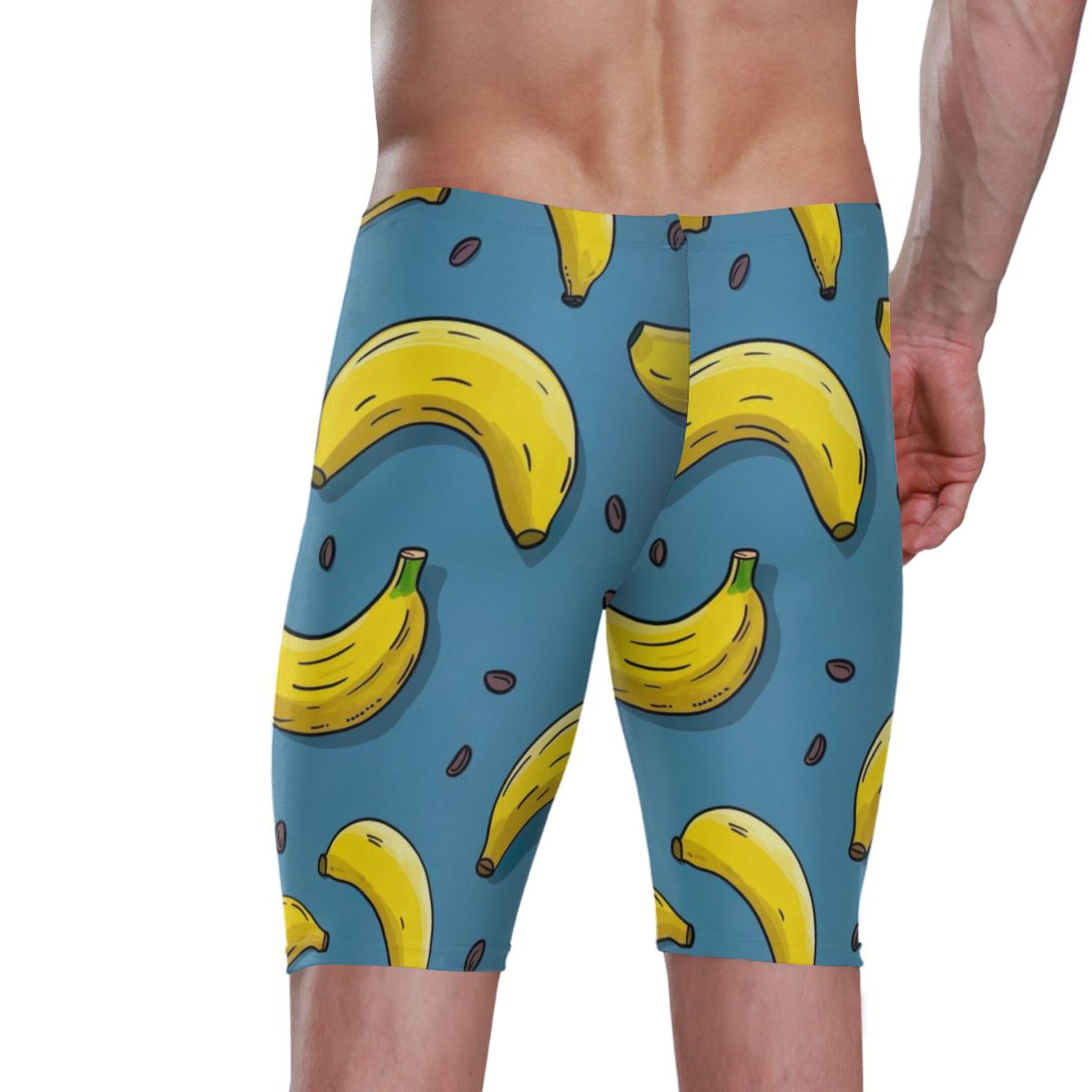Banana Fruit Men's Swim Jammers Racing & Training Swimsuit Fast, Flexible,Comfortable XXXL B0402114